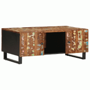 VidaXL Table basse 100x54x40 cm bois de récupération et d'ingénierie Modèle Solstice Design - 351952