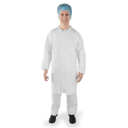 50 blouses CE à usage unique, complexe Ultima, avec poches, fermeture pressions - BLSPCPPPEBC-IM00_0