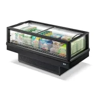 Bac libre-service bi-température à vue panoramique avec groupe intégré  pour commerces alimentaires - YUCCA