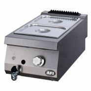 Bain-marie gaz - gamme 900 - 2 x gn 2/3 (BMP9G40) l400mm AFI collin-lucy