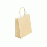 Gimex Sac Ivoire kraft blanc poignées torsadées - 18+8x22cm par 300 - beige en carton 3700481692004 Gimex Sac Ivoire kraft blanc poignées torsadées - 18+8x22cm par 300 - beige en carton 3700481692004