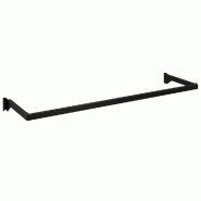 Guidon penderie rectangulaire - section 30x15mm L120cm - noir