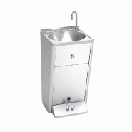 Lave-mains électrique à poser avec double bouton poussoir eau chaude et eau froide 450x450x1250 mm - 061466FRIC