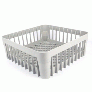 Panier de base pour lave-vaisselle professionnel, dimensions 400 x 400 x 110 mm, accessoire de lavage | Sammic - 2305468