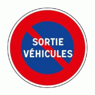 Panneau de Sortie de Véhicules