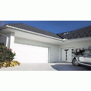 Porte de garage enroulable / motorisée / lames en acier / isolation thermique_1