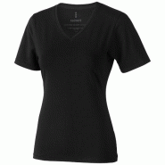 T-shirt bio manches courtes pour femmes Kawartha - col V - coton biologique ringspun 95% - 200 g/m² T-shirt bio manches courtes pour femmes Kawartha - col V - coton biologique ringspun 95% - 200 g/m²