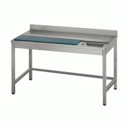 Table de préparation inox pour poisson format 1400 x 700 x 860 mm - PDTLP714