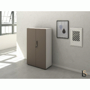 Armoire moyenne à portes battantes Luxury - Ofitres - Basalto mat_0