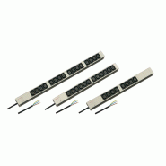 Bâtis de prises SCHROFF, IEC C13 avec câble de raccordement ouvert, 12x IEC C13, 19"