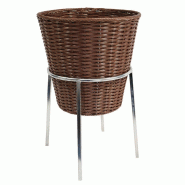 Bourriche polypropylène ronde + support +faux fond - Bourriche polypropylène ronde + support +faux fond -