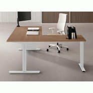 Bureau individuel avec retour Winstor Denomics - Dimensions L160/180/200 x P60/80 cm - Plateau mélaminé 25 mm - 8 finitions de plateau Bureau individuel avec retour Winstor Denomics - Dimensions L160/180/200 x P60/80 cm - Plateau mélaminé 25 mm - 8 finitions de plateau