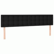 Décoshop26 - Tête de lit accessoire couchage chambre à coucher meuble 2 parties 100 x 5 x 78/88 cm tissu noir TDL0206275 - noir 3000939732697 Décoshop26 - Tête de lit accessoire couchage chambre à coucher meuble 2 parties 100 x 5 x 78/88 cm tissu noir TDL0206275 - noir 3000939732697