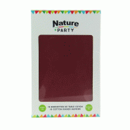 ECOLOMIQUE - 10 Pcs - Serviette coton rouge - 400 x 390 mm - rouge textile ECO8NPSVCR40RD