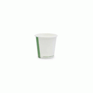 Gobelets expresso compostables 113 ml (x1000) - VEGWARE - blanc plastique polypropylène LV-4-YE