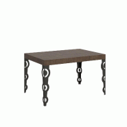 Itamoby Table Extensible Karamay 140/400X90 Cm Pieds Noyer Anthracite - marron 8050598903308