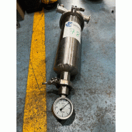 Logements mono-ronds millipore série 3000 t-line d'occasion filtre en acier inoxydable 2,5 litres - référence                        :                         c7817