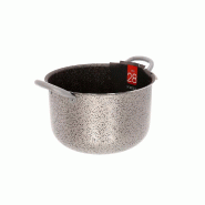 Mamù Casserole en aluminium antiadhésive et résistante aux rayures JANE2PENMTXXXX28 avec poignées en fer, 28 cm - gris aluminium JANE2PENMTXXXX28
