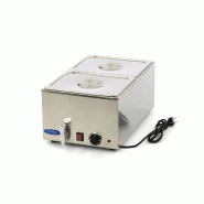 Maxima Bain Marie - avec robinet - incl 2 x 1/2 GN set - électrique – 33.8 × 54 × 24.8 cm – 1200 W - AKS-09300010