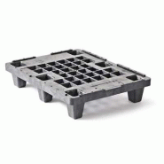 Palette plastique 600 X 800, Utilisable en rotation limitée 6 pieds - CUQP6080HB6FR Palette plastique 600 X 800, Utilisable en rotation limitée 6 pieds - CUQP6080HB6FR