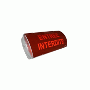 Panneau lumineux incendie LED IP65 - Réf. : CSE0151 - Buzzer intégré, alimentation 12-24V, étanchéité IP65