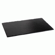 Plateau en ardoise naturelle GN 1/4 noir 17x27x1 cm - par 1