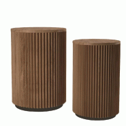 Podiums Linea Curve Ø32x65cm et Ø45x75cm