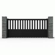 PORTAIL BIZET ALUMINIUM ANTHRACITE COULISSANT