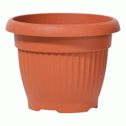 Prosperplast - Pot TERRA 20 L - 40x40x31,5 cm, coloris Terre cuite - orange plastique polypropylène ZA3083