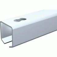 Rail 27,2x24,5mm galvanisé percé fraisé en 6m - MANTION - 2525f/600 - 567644