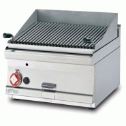 Redcook Gril à gaz de table pyetralavica gril en acier inoxydable cm 58x42,5 mesures réglables 60x60 h28 cm modèle CWT-66G - 2279