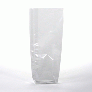 Sachet transparent avec fond en carton 10x22cm - Lot de 100 - Polypropylène transparent et argent