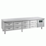 Soubassement réfrigéré 8 tiroirs GN 1/1 - 350 L | 2230x700x680 mm | Tefcold - UC5480 - 16540 Soubassement réfrigéré 8 tiroirs GN 1/1 - 350 L | 2230x700x680 mm | Tefcold - UC5480 - 16540