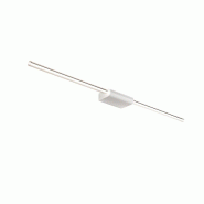Zafferano Brilliant Applique Et Plafonnier Linéaire Led 12W Couleur Noir, Diffuseur Cylindrique En Polycarbonate, Installation Horizontale Et Vertica