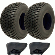 18x8.50-8 Lawnmower Tyre  Tube 4ply Multi Turf Grass P332 Road Legal (Set of 2)