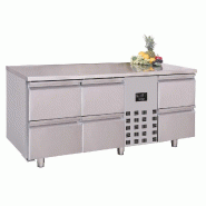 700 Table réfrigérée 6 Tiroirs Monoblock ENERGY LINE - 7489.5380 Combisteel - inox 7489.538