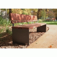 Banc public en bois cyria pysa