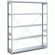 BITO Rayonnages à tablettes, type EL - charge par tablette 100 kg L1358 mm x P324 mm x H2000 mm finition galvanisée - acier 4250692956246 BITO Rayonnages à tablettes, type EL - charge par tablette 100 kg L1358 mm x P324 mm x H2000 mm finition galvanisée - acier 4250692956246