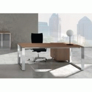 Bureau droit x7 avec piètements chromés – officity. Bureau droit x7 avec piètements chromés – officity.