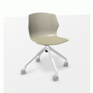 Chaise "MY FRILL" - Pyramidal sur roulettes, Avec Chaise "MY FRILL" - Pyramidal sur roulettes, Avec