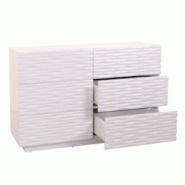 Décoshop26 - Commode armoire buffet 6 tiroirs design 3d ouverture par pression en bois massif de manguier MDF 81x120x42 cm blanc 04_0006529 - blanc 3 Décoshop26 - Commode armoire buffet 6 tiroirs design 3d ouverture par pression en bois massif de manguier MDF 81x120x42 cm blanc 04_0006529 - blanc 3