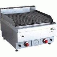 Grill pierre de lave gaz gamme à poser 650 avec 2 zones puissance 1... - PJUS-TRH-60