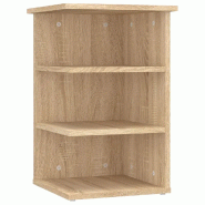 Helloshop26 - Armoire latérale 35 x 35 x 55 cm rangement pratique style contemporain en aggloméré chêne sonoma 02_0047871 - Bois massif 3000234993335