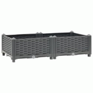Helloshop26 - Jardinière lit surélevé plantes fleurs jardin 80 x 40 x 23 cm polypropylène 02_0000942 - 3000072771539 Helloshop26 - Jardinière lit surélevé plantes fleurs jardin 80 x 40 x 23 cm polypropylène 02_0000942 - 3000072771539