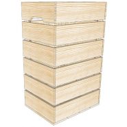 L6 - caisses en bois - simply à box - l36 x h60 x p27 cm