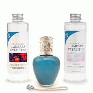 MamaManuela Lampe catalytique Aqua Marine + Parfum Fruits d'été (200ml) + Nettoyant neutre (200ml) + Mèche de recharge - YS-3SMR-SD4J