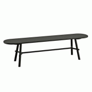 Lot de 2 Bancs Record en Fenix-NTM® avec piètement métallique Lot de 2 Bancs Record en Fenix-NTM® avec piètement métallique