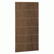 Panneau rainuré R20 L59,5xP120cm épaisseur 18mm - chêne tabac