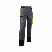 Pantalon de travail SECHOIR coton/polyester gris noir taille 42 LMA LEBEURRE - 42 multicolore textile 866970