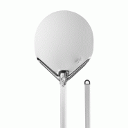 Petite pelle à pizza ronde pleine Inox Ø  29 - Manche 120 cm - Gamme Amica | GI.METAL